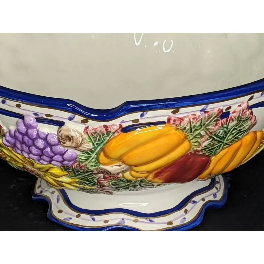 Bella Casa by Ganz Thanksgiving Harvest Seasonal Serving Bowl Centerpiece 3D - Picture 2 of 8
